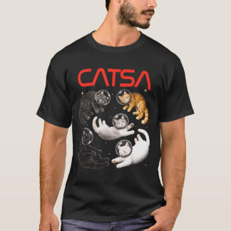 Camiseta Amante del gato astronauta del universo del kit es