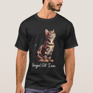 Camiseta AMANTE DEL GATO BENGALÍ Dueña de gato bengalí Mamá