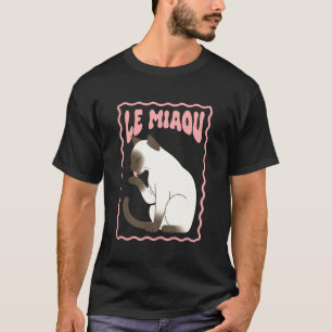 Camiseta Amante del gato siamés Mamá del siamés francés Fel