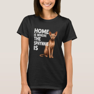 Camiseta Amante del gato Sphynx Dueño Divertido Hogar es do