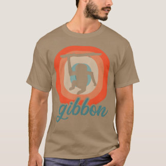 Camiseta Amante del Gibón Pirata Motivo de Animales de Mono