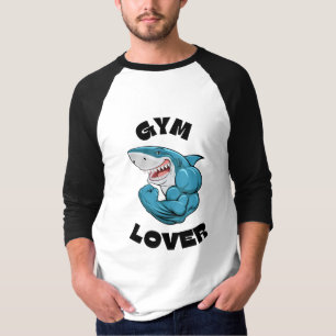 Camiseta Amante del gimnasio tiburón