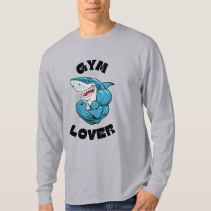 Camiseta Amante del gimnasio tiburón