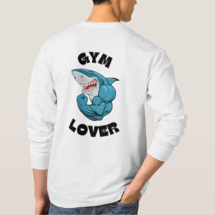 Camiseta Amante del gimnasio tiburón