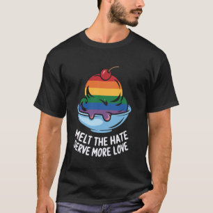 Camiseta Amante del helado Gelato Arcoíris Mes del Orgullo