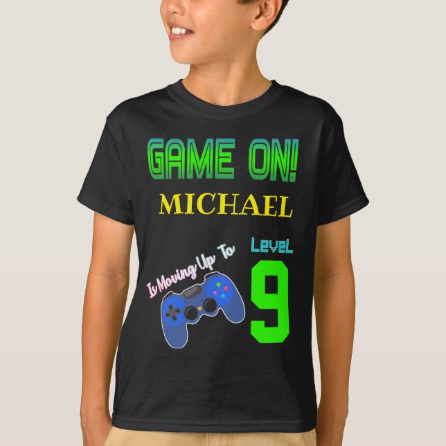 Camiseta Amante del juego de video del cumpleaños (Anverso)