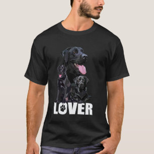 Camiseta Amante del Lab Negro Perro Retriever Labrador Negr