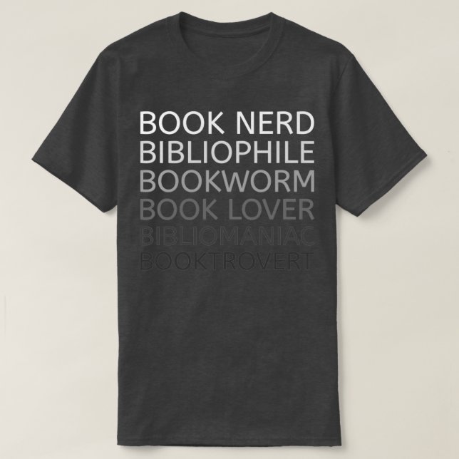 Camiseta Amante del libro Bibliophile (Diseño del anverso)