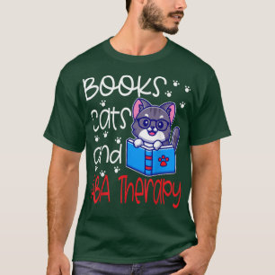 Camiseta Amante del libro de propietario del gato mamá, ter