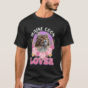 Camiseta AMANTE DEL MAINE COON Mamá gato Maine Coon Maine C