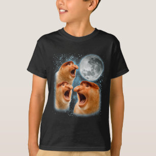 Camiseta Amante del mono probóscide galaxia luna vida silve