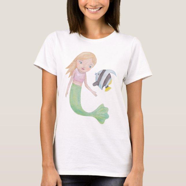 Camiseta Amante del océano del arte de los pescados del (Anverso)