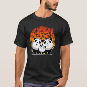 Camiseta Amante del oso retro panda, amante divertido de lo