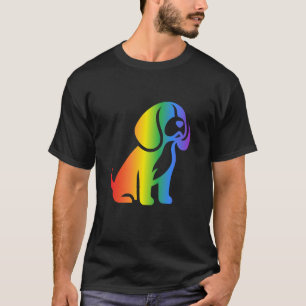 Camiseta Amante del perro Beagle Arcoíris 