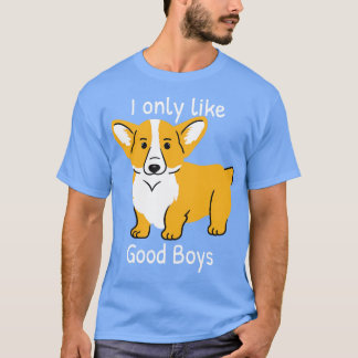 Camiseta Amante del perro Corgi Me gustan solo los chicos b