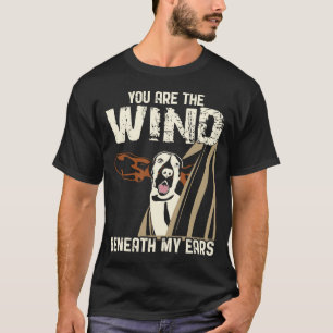 Camiseta Amante del perro de caza - usted es el viento