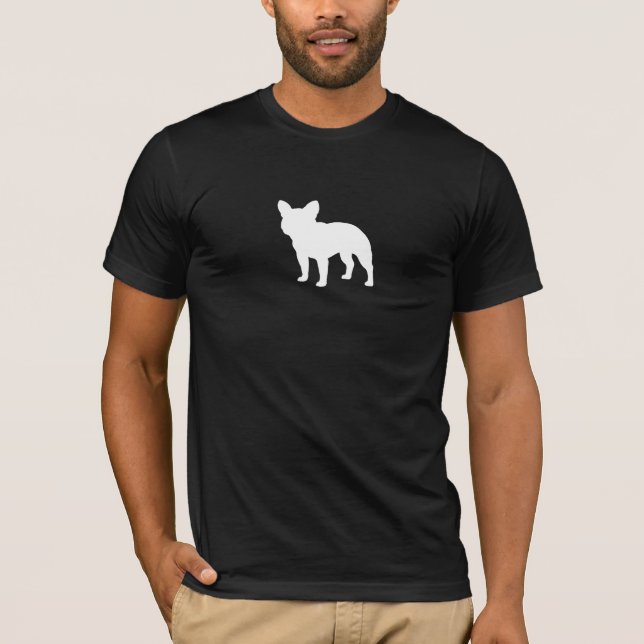 Camiseta Amante del perro de la silueta el | Frenchie del (Anverso)