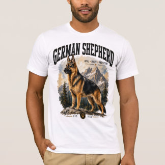 Camiseta Amante del perro pastor alemán vintage montaña sal