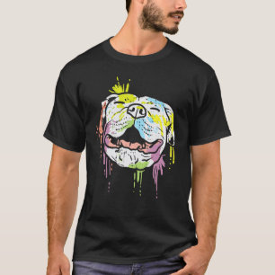Camiseta Amante del perro Pitbull Terrier Americano Colorid