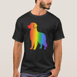Camiseta Amante del perro retriever dorado arcoíris