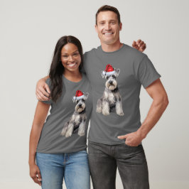 Camiseta Amante del perro Schnauzer lindo divertido Navidad