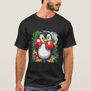 Camiseta Amante del pingüino de boxeo Guantes de boxeo Kick
