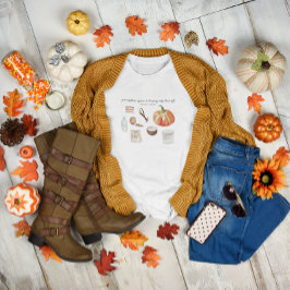 Camiseta Amante del sabor a calabaza | Monograma Otoño