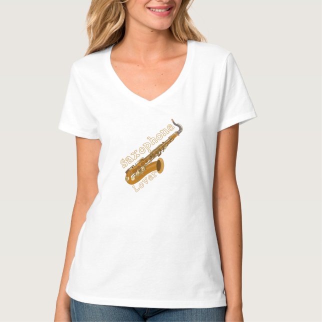 Camiseta Amante del Saxofón (Anverso)