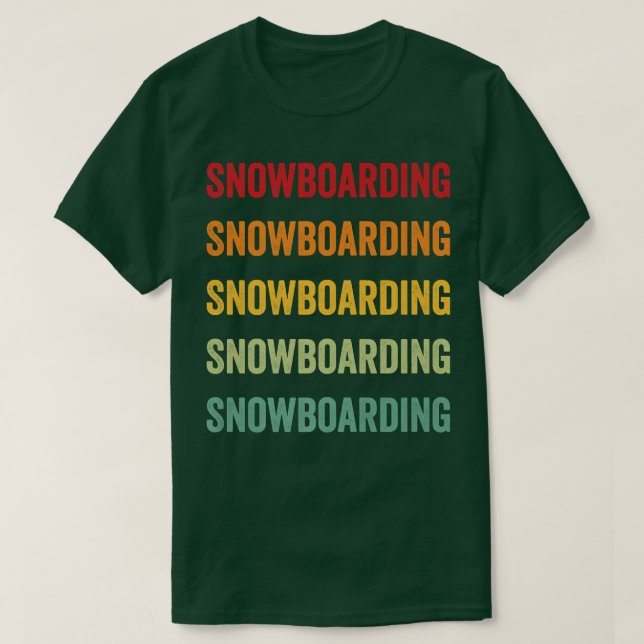 Camiseta Amante del Snowboard, aficionado al snowboard, arc (Diseño del anverso)