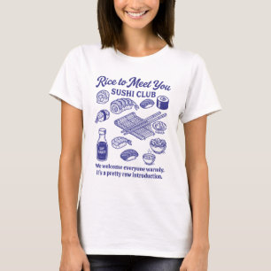 Camiseta Amante del Sushi Divertido Club Arroz Para Conocer