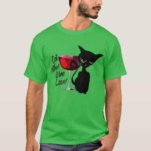 Camiseta Amante del vino de la madre del gato 2