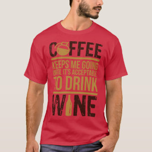 Camiseta Amante del vino del café