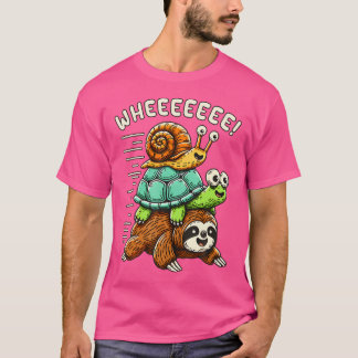 Camiseta Amante Divertido de Animales Corriendo a Caballo