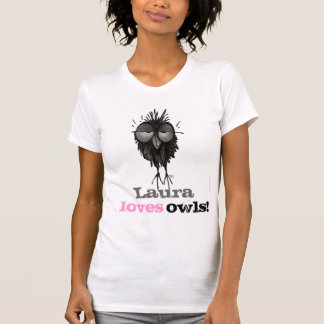 Camiseta Amante divertido de encargo del búho - búhos del
