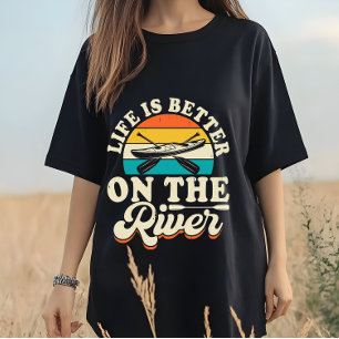 Camiseta Amante divertido de la naturaleza vida fluvial -