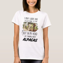 Camiseta Amante Divertido de las Alpacas
