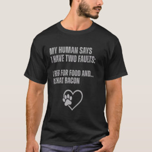 Camiseta Amante Divertido de los Perros Sarcástico Mi Human
