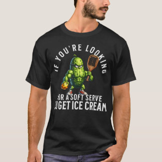 Camiseta Amante Divertido de Pickleball Con Un Pepino Jugan