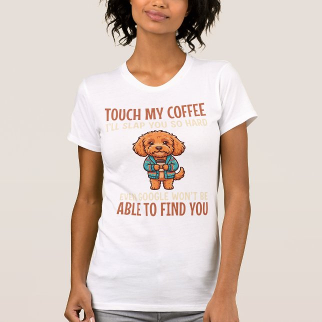 Camiseta Amante Divertido del Café Cockapoo (Anverso)