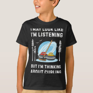 Camiseta Amante divertido del curling Puede que parezca que