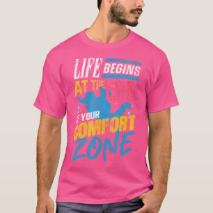 Camiseta Amante Divertido Del Paracaidismo Para Mujeres Y H