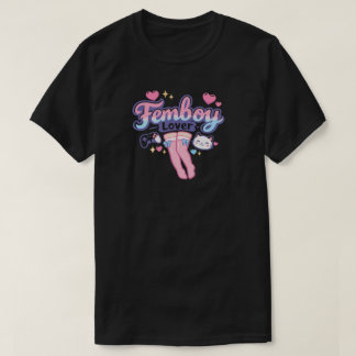 Camiseta Amante Femboy Kawaii Calcetines hasta el Muslo par