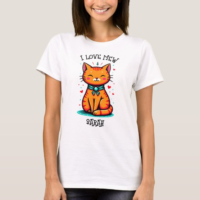 Camiseta Amante gatito (Anverso)