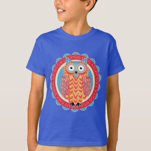 Camiseta Amante lindo del pájaro de Hoo Hoo del búho