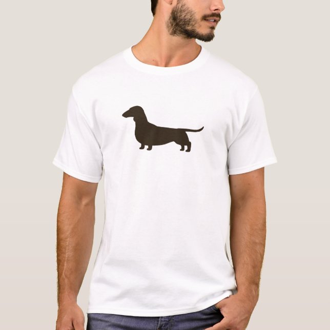 Camiseta Amante lindo del perro de la salchicha de (Anverso)
