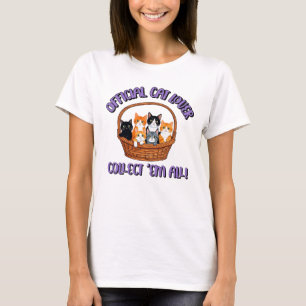 Camiseta Amante Oficial del Gato - Recolectar ‘Todos