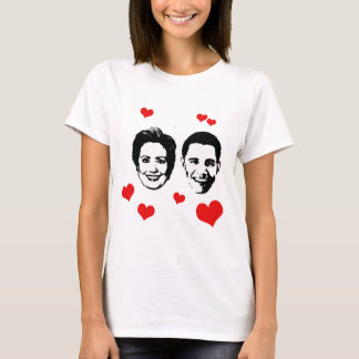 Camiseta Amante para Hillary y Obama.png