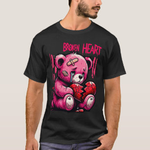 Camiseta Amante Perdedor Goteo Dolor Corazón Roto Dolor Oso