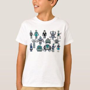 Camiseta ¡Amante retro del robot para los niños!