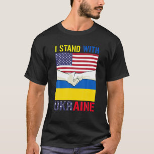 Camiseta Amante ucraniano apoya la bandera de Ucrania con l
